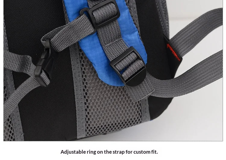 Homefish 40L Waterproof Hiking Backpack Large Capacity Breathable Rucksack Unisex Outdoor Camping Travel Climbing Sports Bag