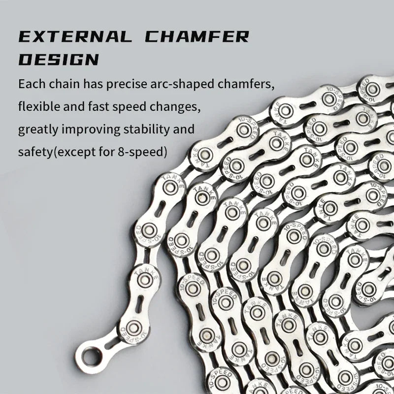 TANKE Bike Chain S8 S9 S10 S11 S12 MTB Road Bicycle Chains,Variable Speed Chain 116/126L High Quality Current Cycling Accessorie