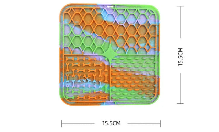 Pet Lick Silicone Mat Pet Slow Food Plate Dog Bathing Distraction Silicone Dog Sucker Food Training Dog Feeder Supplies for Dogs