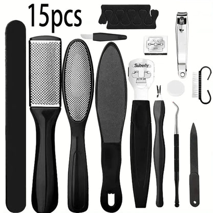 Professional Heavy-Duty Toenail Clipper Set for Ingrown & Thick Toenails,Smooth Feet with Stainless Steel Foot Care Tools