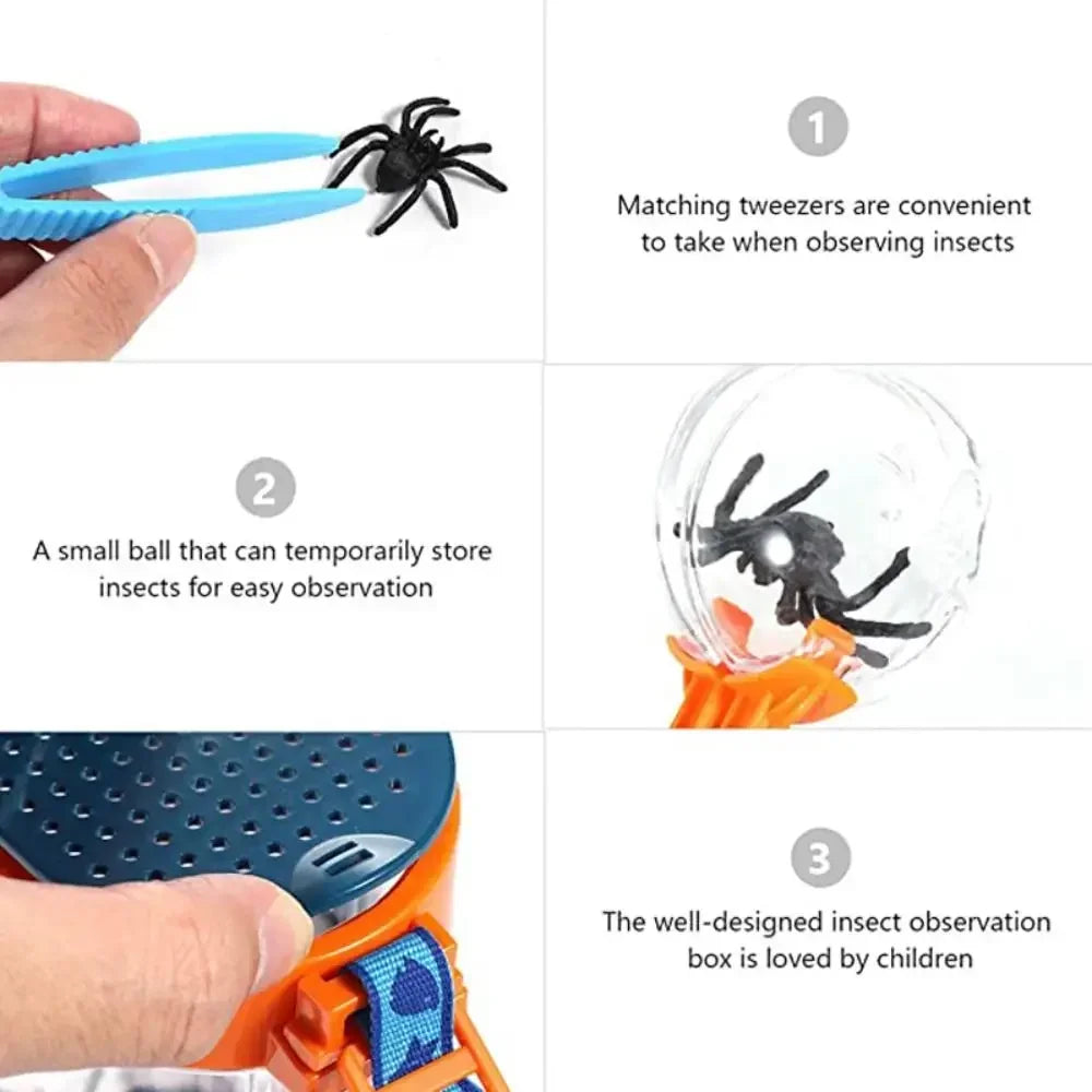 Novel Insect Observation Box Outdoor Collection Telescope Tadpole Butterfly Silkworm Biological Experiment Capture Tool