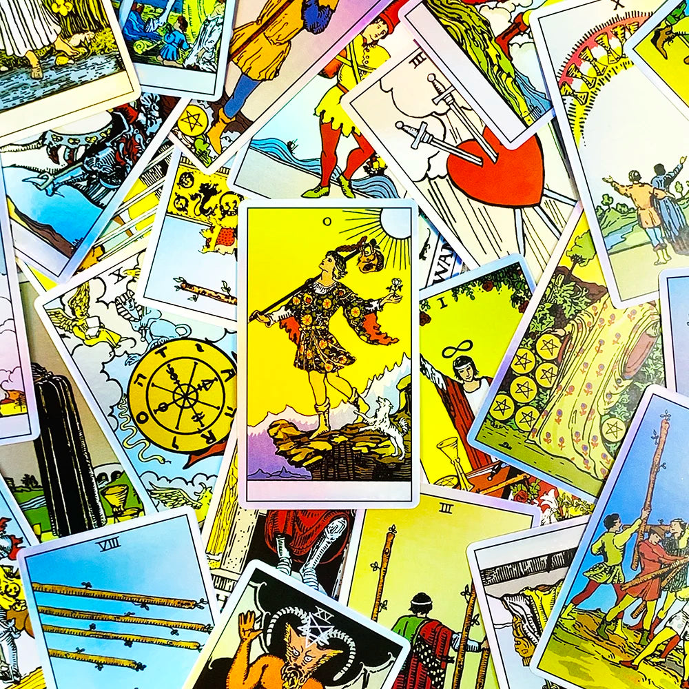 Tarot Oracle 78pcs Specially Designed Cards Family Entertainment Fate Divination Card Game ,Holiday Games, Christmas Gifts