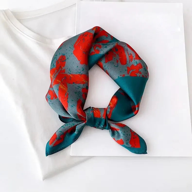 Scarf 100% Silk Bandana Women Square Scarves Wrap Kerchief Spring Fashion Luxury High Quality Headband Hijab Shawls 2026