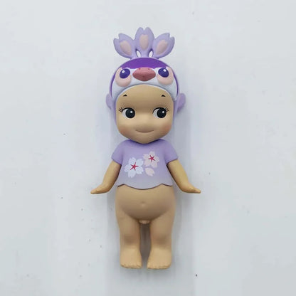 Sonny Angel' Purple Cherry Blossom Series Nigbt Minifigure Version Blind Box Decoration Cute Mystery Surprise Giff