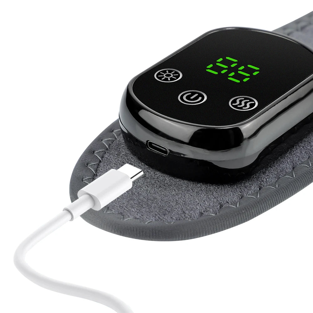 Cordless Heating Ankle Wrist Brace Vibration Massager Electric Hot Compress Massage Ankle Guard Wristband Hand Foot Protector
