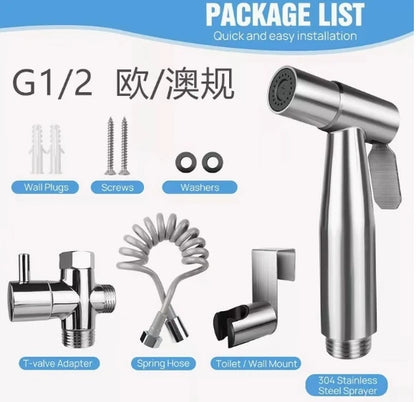 Household toilet companion, one in two out triangle valve, bathroom washer, high-pressure booster spray gun, water gun