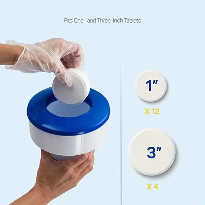 Enduring Pool Floating Dispenser - Automatic Sterilizer for Chlorine Tablets ,Chemical Floater