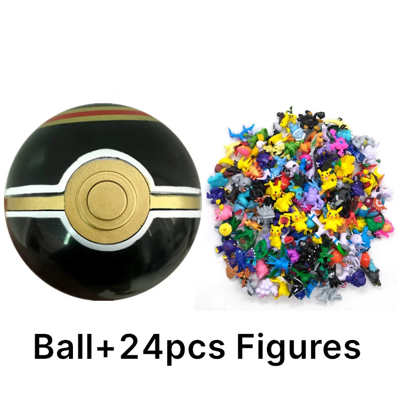аниме фигурки Toys 7Cm Elf Ball 2-3cm Anime Action PokeBall Figures Monster Toy Model Dolls Children Christmas Gift
