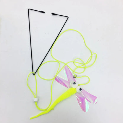 Interactive Cat Toy Cats Mouse Toys Hanging Door Retractable plaything Funny Self-hey kitten Scratch Rope Mouse Toy Pet Products