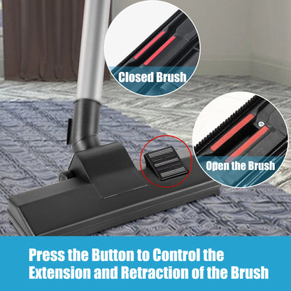 Universal Vacuum Cleaner Brush, 35/32 mm Floor Nozzle, Vacuum Cleaner Accessories, for AEG, Bosch, Siemens, Panasonic, Philips
