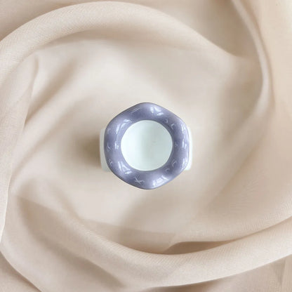 Massage Gua Sha Plate Ceramic Guasha Massage Board Ring Shape Skin Tightening Compact Ergonomic for Face Head Shoulder Knee