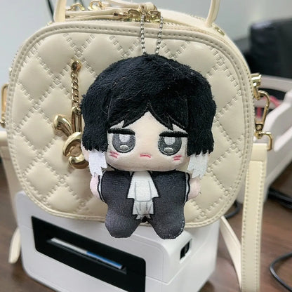 Anime Bungou Stray Dogs Plush Keychain Dazai Osamu Nakahara Chuuya Soft Stuffed Toys Birthday Gift 10cm