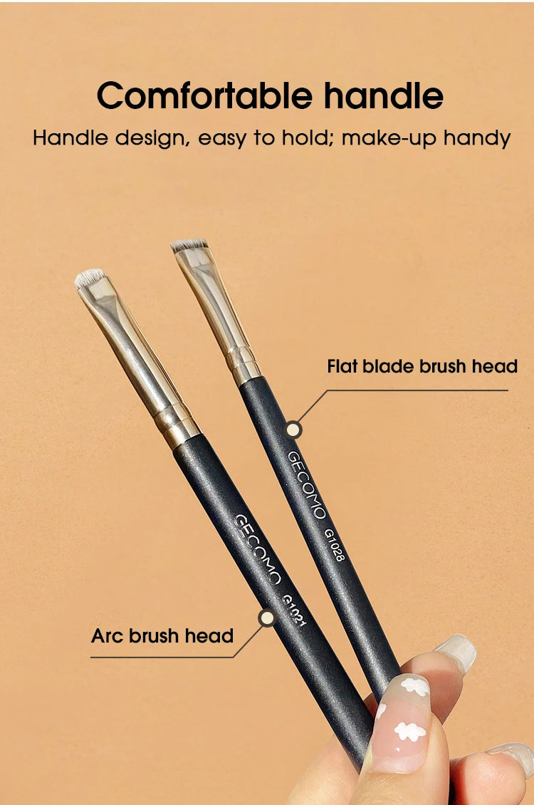 Eyeliner brush eyebrow brush do not eat powder easy overhand blade flat head brush circular arc brush eye repair makeup brush