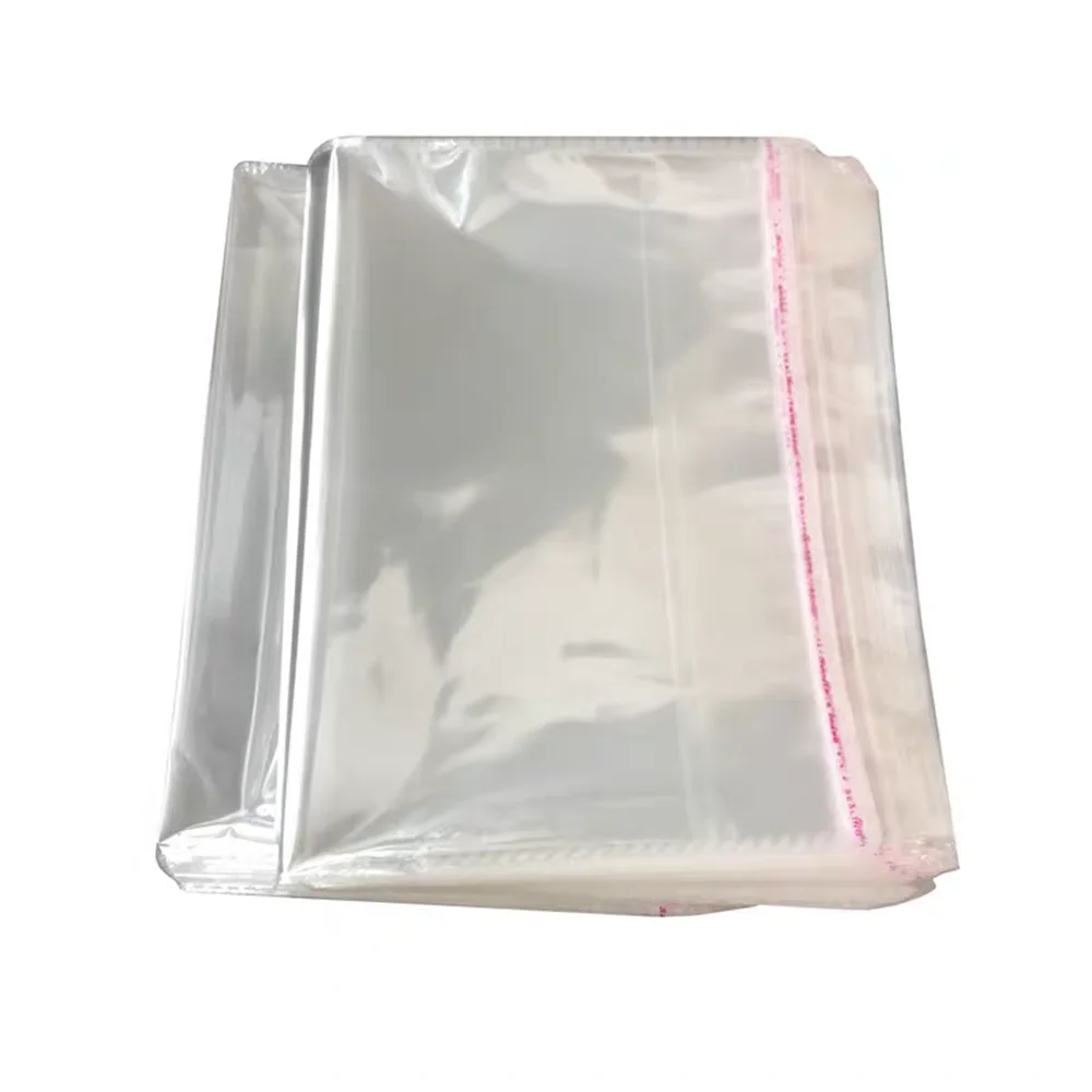 Large Size OPP Transparent Self-adhesive Sealed Plastic Packaging Bag Resealable Cellophane OPP Bag Gift Bag