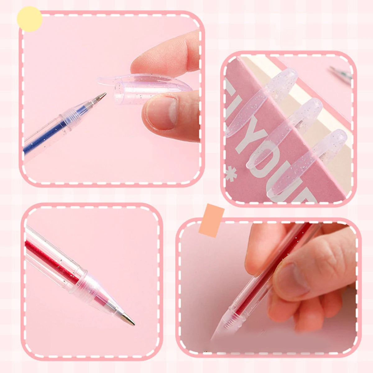 60 Colors Glitter Gel Pen 1.0mm Metal Glitter Color Ballpoint Pen Paper Cardstock Diary Drawing Marking Coloring DIY Art
