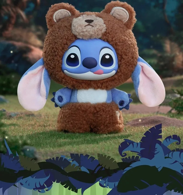 NEW Disney Stitch Wild Animal Series Blind Box Plush Dolls Pendant Cute Doll Ornament Mystery Box Surprise Toys Gifts