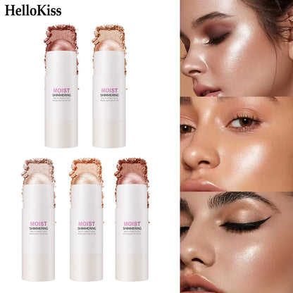 [Natural Glowup] 1pc Glowup Highlighter Stick | Natural Brightening Face Contour & Highlight Makeup, Medium Coverage, Buildable
