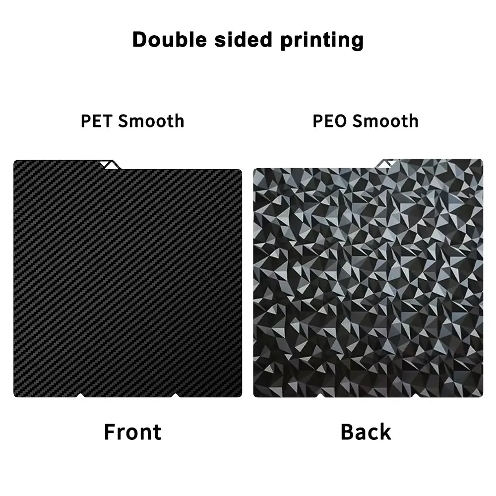 For Anycubic Kobra S1 Plate Pei Sheet 264x276mm Textured Kobra X Combo Build Plate Double Sided PEO PET Kobra S1C build Plate