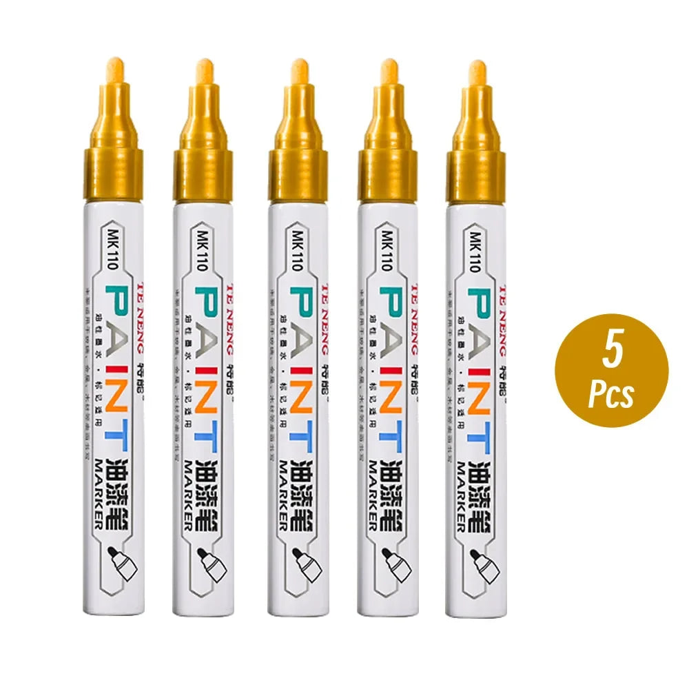 8 Colors Car Scratch Repair Paint Pen Quick Dry Touch Up Paint Repair Pen Waterproof Wheel Tyre Marker Auto Paint Marker Pens