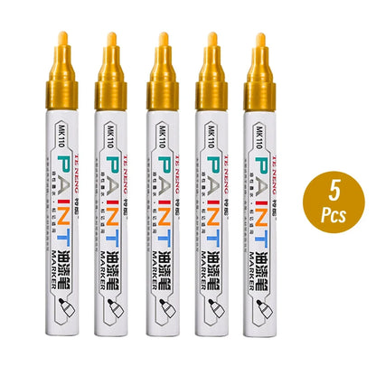 8 Colors Car Scratch Repair Paint Pen Quick Dry Touch Up Paint Repair Pen Waterproof Wheel Tyre Marker Auto Paint Marker Pens