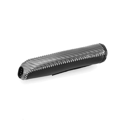 Carbon Fiber Car Leather Handbrake Cover Protective Sleeve Hand Brake Protection Car Interior Accessories