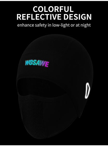 WOSAWE Summer Cool Balaclava Cycling Caps Sun Resistant Sports Helmet Liner Ice Silk Hat Fishing Hiking Sports Hats Face Cover