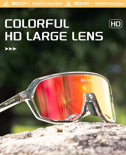 SCVCN Men Cycling Glasses Photochromic Sunglasses Mountain Bike Road Bicycle Eyewear MTB Cycle Goggles Sports UV400 Glasses Hot