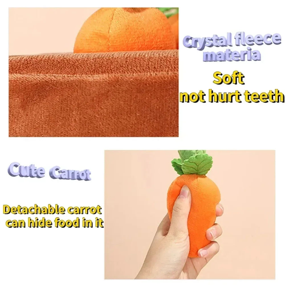 Carrot Snuffle Mat for Dogs Cats Puzzle Toy with Carrots for Small Medium Large Interactive Pet Stress Relief Dogs Chew Toys