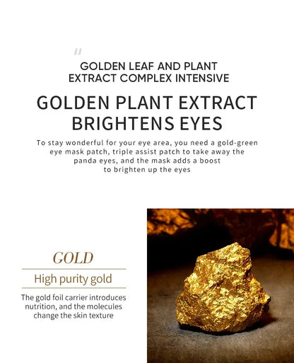60/120 Pieces Eye Mask Avocado Gold Moisturize Firming Improve Eye Bags Eye Patches Anti Wrinkle Eye Patches for Dark Circles