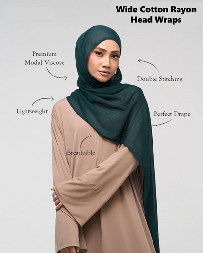 Fashion Modal Hijab Rayon Cotton Shawls Muslim Hijabs For Women Plain Scarf Big Size Headscarf Islamic Turban Headband 190*85cm