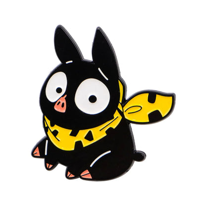 Anime Black Pig Enamel Pin Badges on Backpack Women's Brooches Collar Lapel Pins Manga Jewelry Cosplay Accessories Toys Gifts