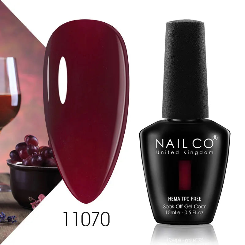 NAILCO 15ml HEMA FREE TPO FREE Top Base Coat Nail Gel Polish Supplies Vernis Semi Permanent Nail Art Manicure Gel Ongle UV Nails