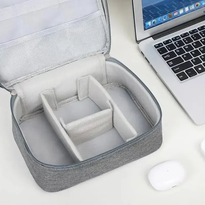 Multi-functional Large Capacity Waterproof Digital Electronic Organizer USB Data Line Charger Plug Headphone Travel Storage Bag