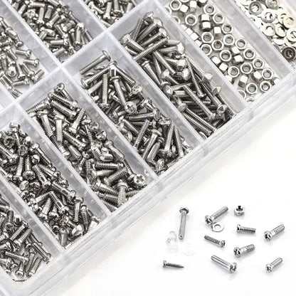 1000pcs Eyeglass Accessories PM Round Eyeglass Screws, Screw Washers, Small Repair Screws