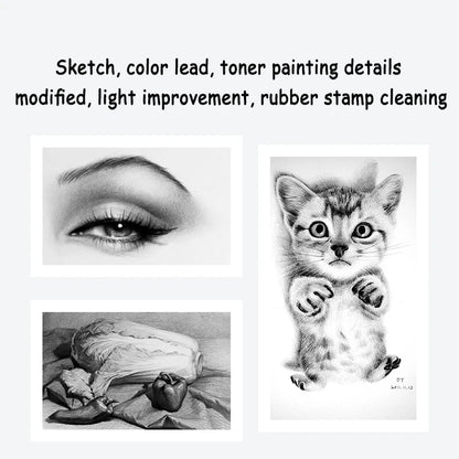Faber - Castell Premium Soft Kneadable Eraser, Perfect for Art Painting, Design & Plasticine Stat - Ultra - Plastic Sketch Tool