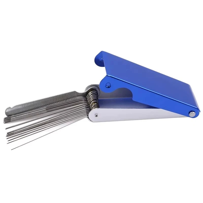 Miwayer Guitar Nut Saddle Polishing Grinding Guitar Files DIY Slotting File Kits Guitar File Kit Set Dual Cutting Luthier Tool