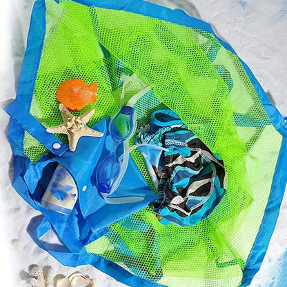 Children Sand Away Protable Mesh Bag Kids Bath Toys Storage Bags Swimming Large Beach Bag for Towels Women Cosmetic Makeup Bag