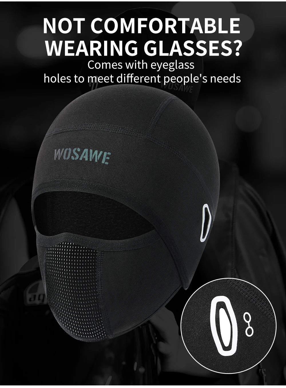 WOSAWE Summer Cool Balaclava Cycling Caps Sun Resistant Sports Helmet Liner Ice Silk Hat Fishing Hiking Sports Hats Face Cover