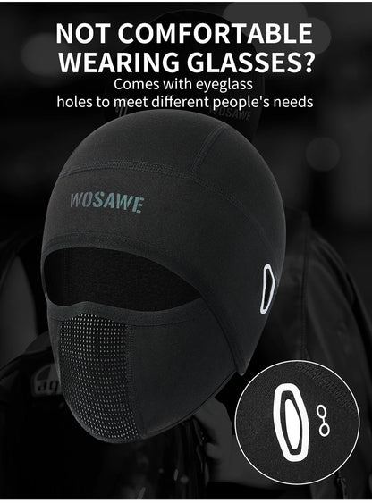 WOSAWE Summer Cool Balaclava Cycling Caps Sun Resistant Sports Helmet Liner Ice Silk Hat Fishing Hiking Sports Hats Face Cover