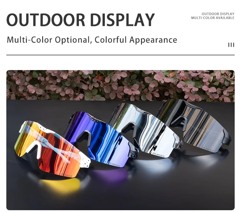 SCVCN Polarized Cycling Sunglasses Outdoor Sports Bicycle Sunglasses Men Women MTB Cycling Glasses Road Bike Glasses