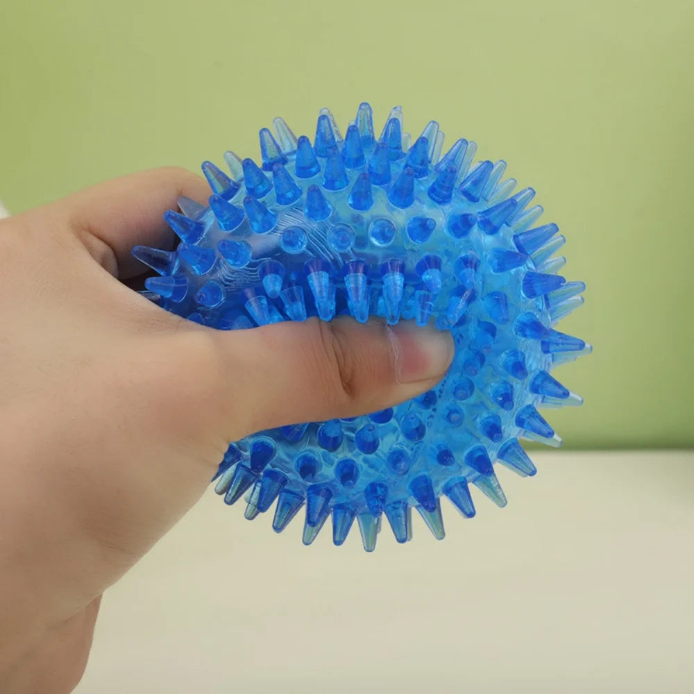 Bite Resistant Pet Chew Ball Toys for Small Large Dogs Elastic Buoyant Squeaky Puppy Big Dog Toy Border Shepherd Collie Supplies