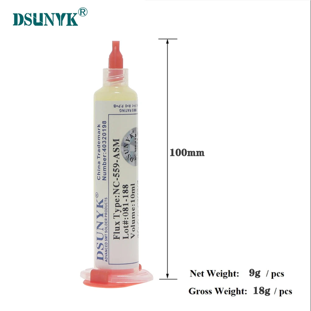 Original NC-559-ASM 10cc Flux No Clean Flux for Soldering SMD BGA Reballing Soldering Welding Flux Solder Paste