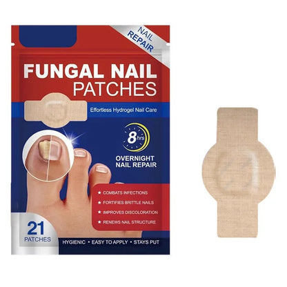 21pcs Nail Fungus Patch Waterproof Nail Repair Patch Ingrown Correction Sticker Damaged Nail Gray Care Patch Feet Care Tools