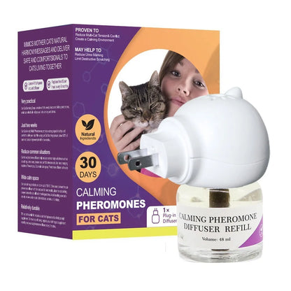 Pet Soothing Liquid, Cat and Dog Soothing Liquid, Felomon Anti Stress Prevention, Cat Urine, Electric Heating Set