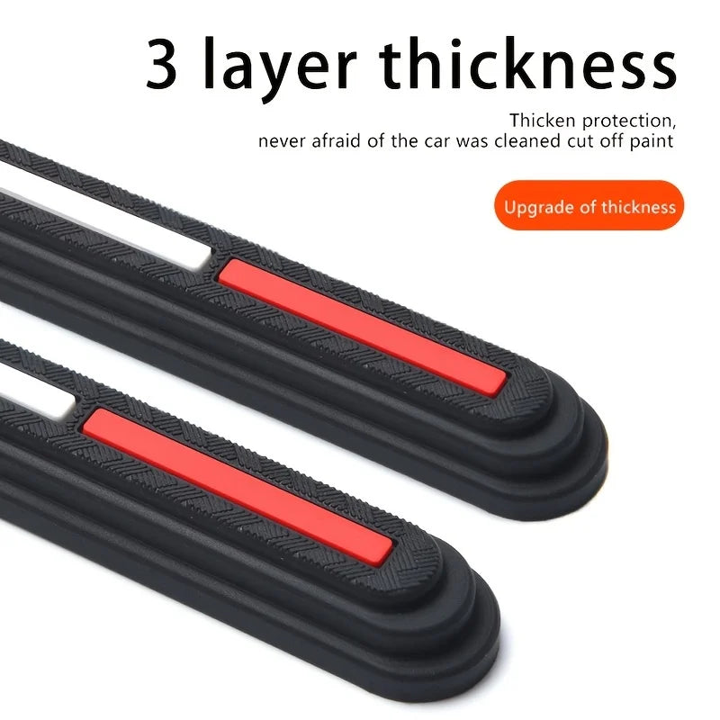 4pcs Car Rearview Mirror Door Protector Guard Edge Protector Buffer Trim Molding Protection Strip Car Auto Scratch Protector Bar