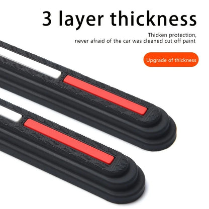 4pcs Car Rearview Mirror Door Protector Guard Edge Protector Buffer Trim Molding Protection Strip Car Auto Scratch Protector Bar