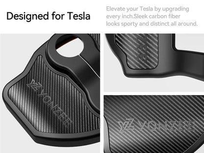 YZ For Tesla Model 3 Y YL Highland Juniper Car Door Lock Cover Protection Absorbing Pad Anti-Collision 2026 Car Accessories