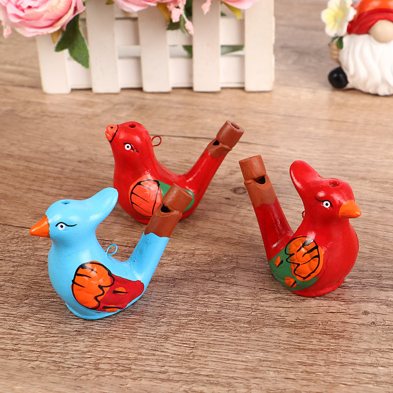 Coloured Drawing Water Bird Whistle for Kid Early Learning Educational Children Toy Musical Instrument Bathtime Musical Gift