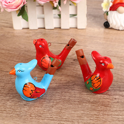 Coloured Drawing Water Bird Whistle for Kid Early Learning Educational Children Toy Musical Instrument Bathtime Musical Gift