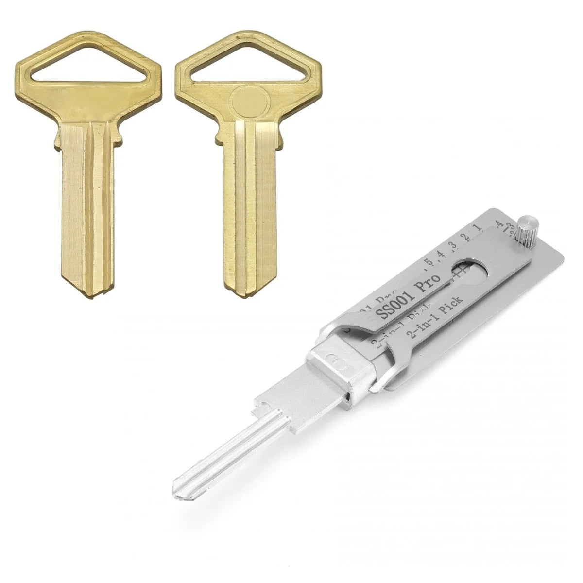 SS001 SS002 SS003 2 In 1 Lock Key Precision Hook And Pick Set Pick-up Kits Door Lock Unlocking Engineering